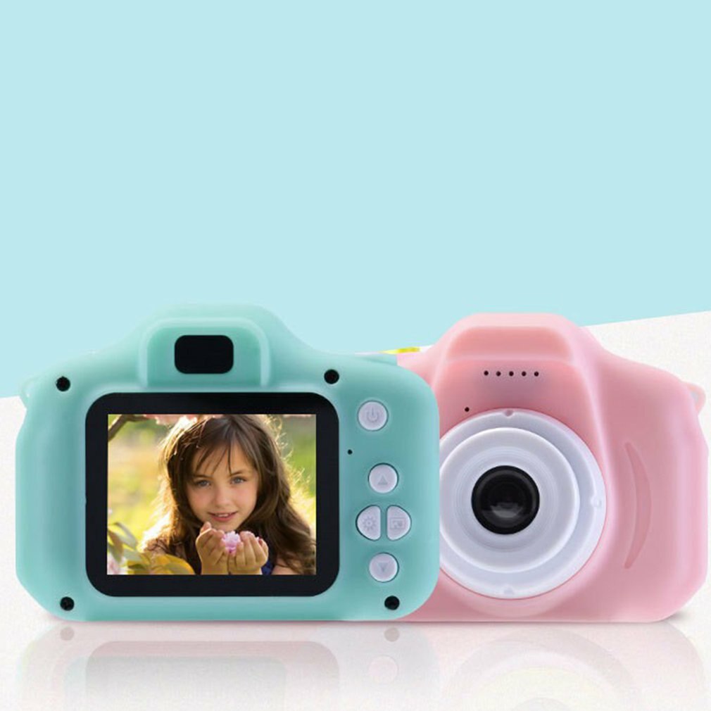 Mini appareil photo numérique 2 pouces dessin animé mignon appareil photo jouets enfants d'anniversaire enfant en bas âge jouets appareil photo portable