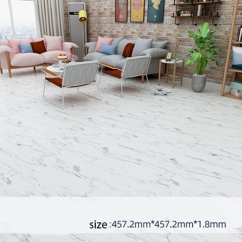 Waterproof Bathroom Floor Stickers Self Adhesive Marble Wallpaper Kitchen Wall Sticker House Renovation Wall Ground Paster Decor: B