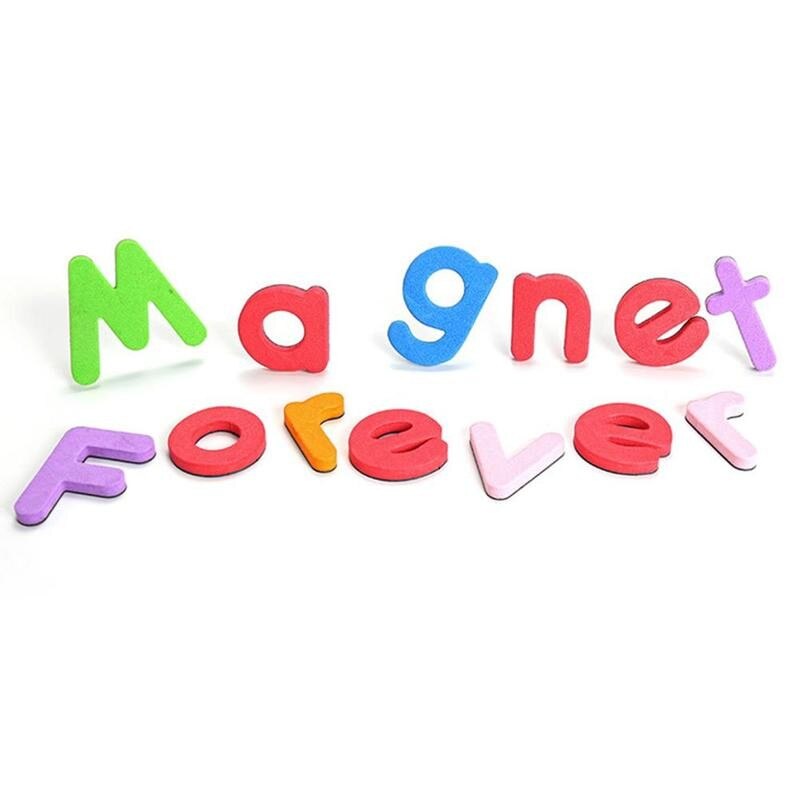 Magnetiska bokstäver 26 st kylskåp magneter undervisning magnetiska siffror kylskåp magnet knapp meddelande klistermärke magn heminredning kök