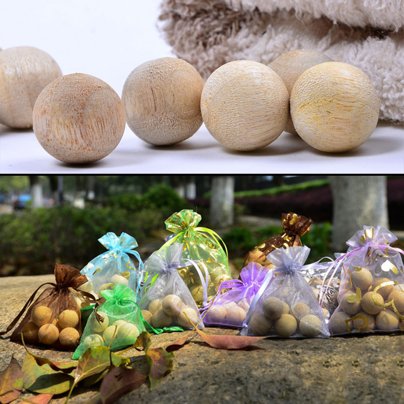 6 stuks/zak houten mottenballen natuurlijke kamferballen kleding schimmelwerend voorkomen ongedierte vochtwerend geurbestrijding