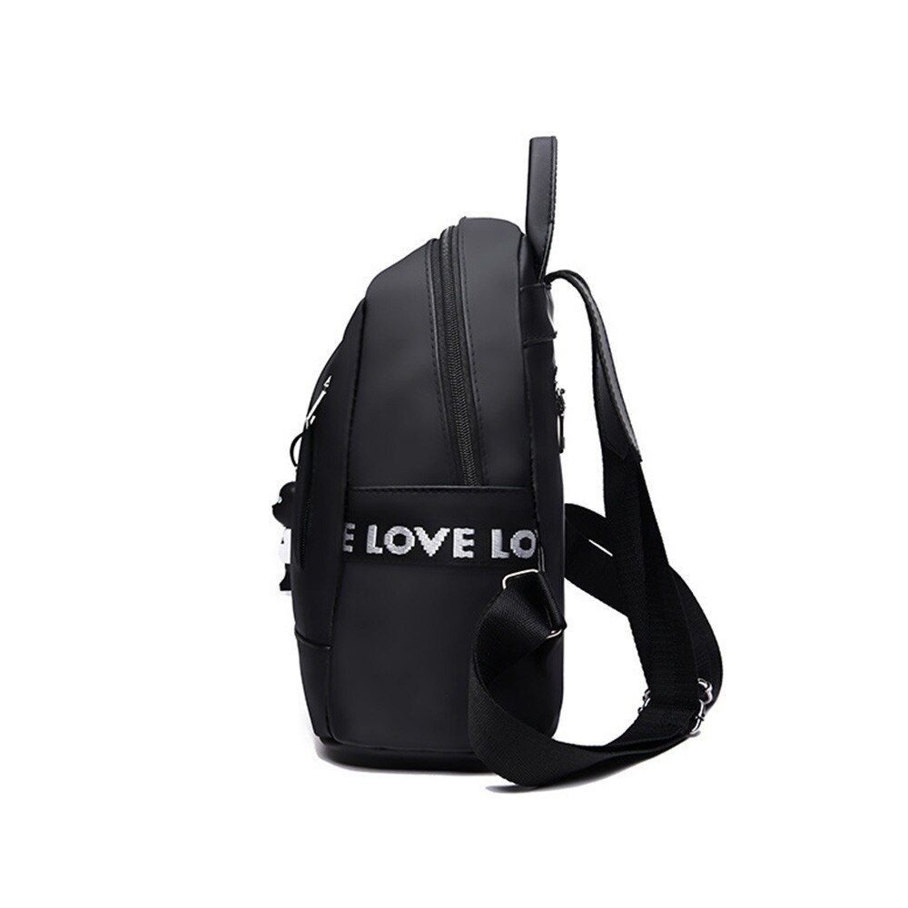 Mochila negra de gran capacidad para mujer, bolso de hombro femenino, mochila blanda Oxford para mochila de adolescente, de viaje, nueva