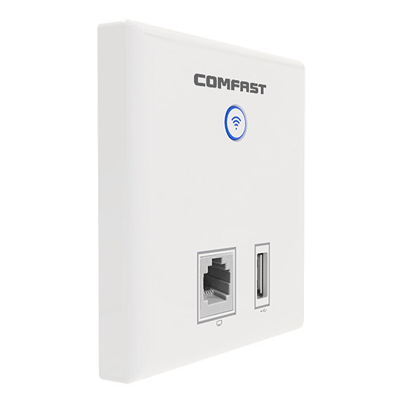 Wireless Access Point 300Mbps Indoor Wall WiFi AP, RJ45+ USB Client Wall AP, Wireless WiFi / AP