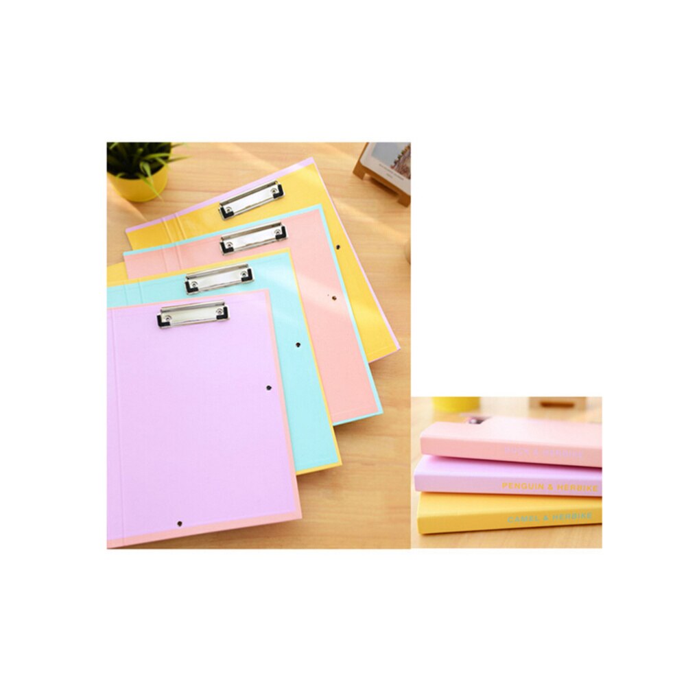 A4 Office Stationary Double-clip Document File Folder Data Paper Clipboards with Bandage