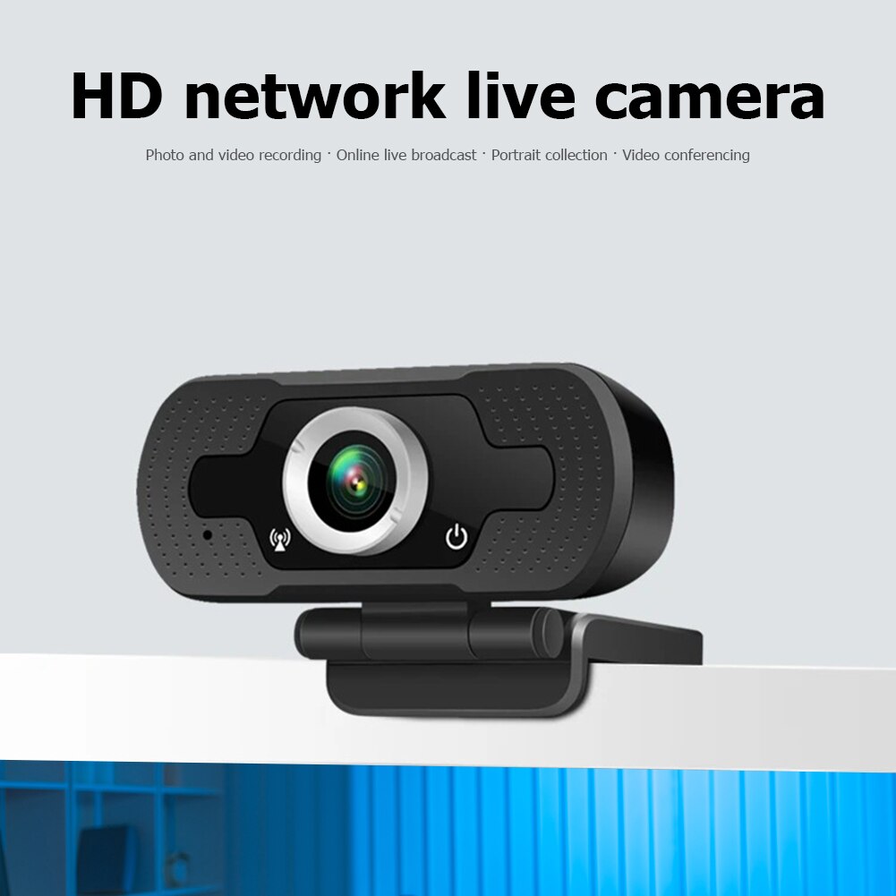 Widescreen Video Work Home Accessories HD 1080P Webcam Free Drive USB Mini Computer PC Web Camera Built-in Microphone