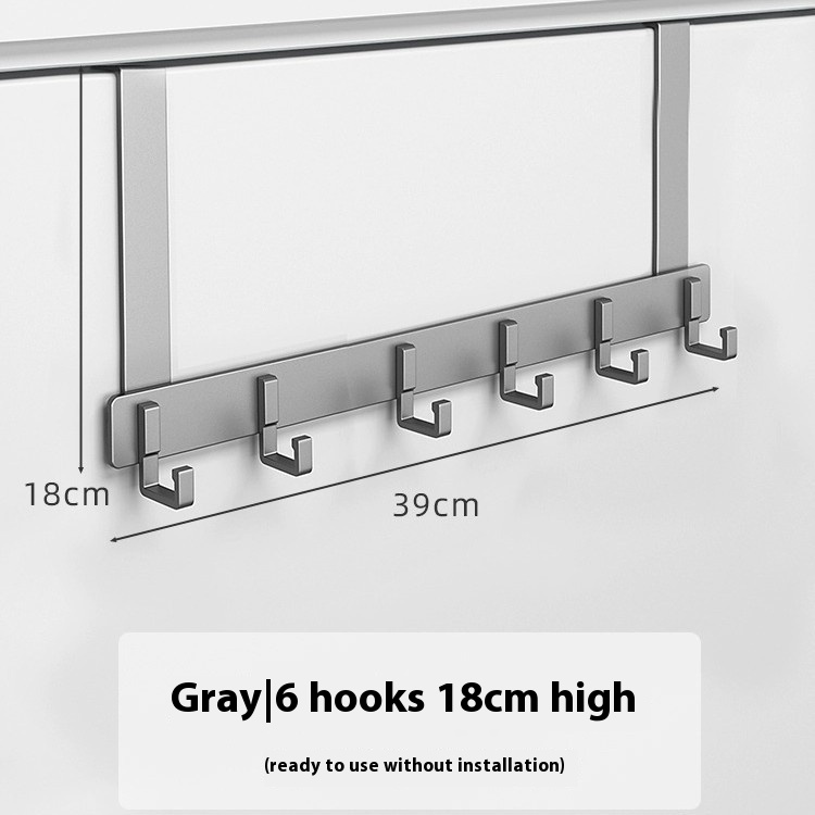 Över dörrkrokar, robust dörrhängare, kraftig att installera för badrum, sovrum, kök, hängande handdukar, rockar.: Röd