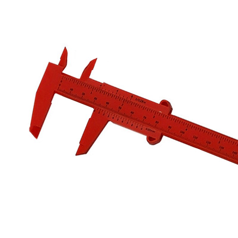 1 Piece 150mm White Mini Plastic Vernier Caliper Gauge Sliding Measure Tool Ruler Micrometer: 9