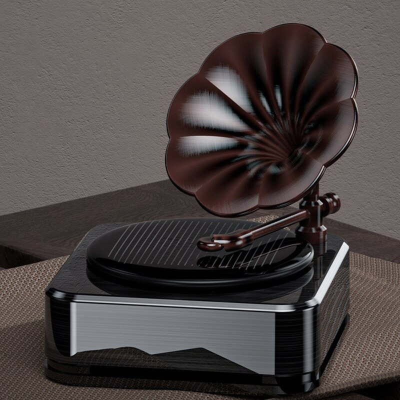 Simulation Record Player Car Aroma Diffuser Retro Style Aromatherapy Diffuser