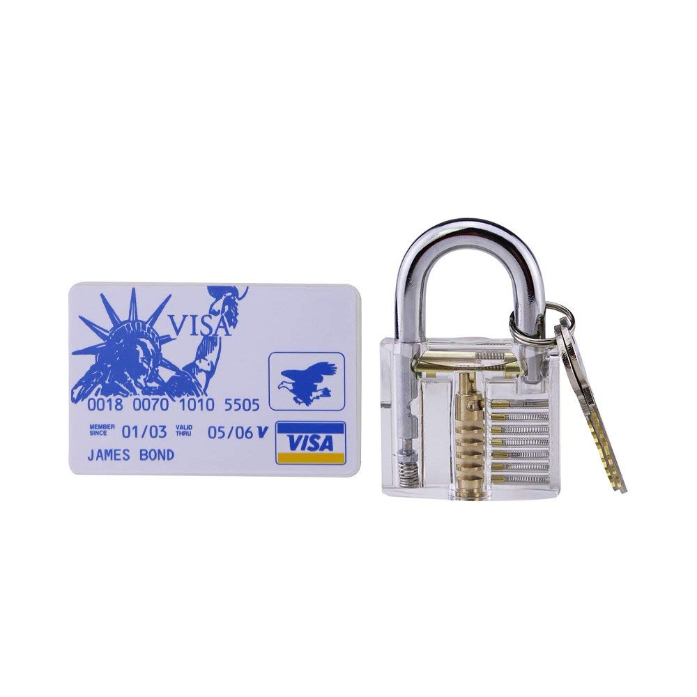 Professionele Slotenmaker Gereedschap Set Slotenmaker Praktijk Gereedschap Transparant Lock 5 stks Spanning Moersleutel 10 stks Broken Key Extractor