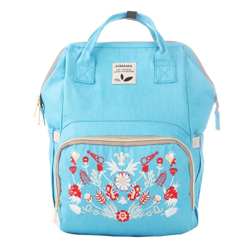 printed flower diaper bag, nappy bags , mom backpack