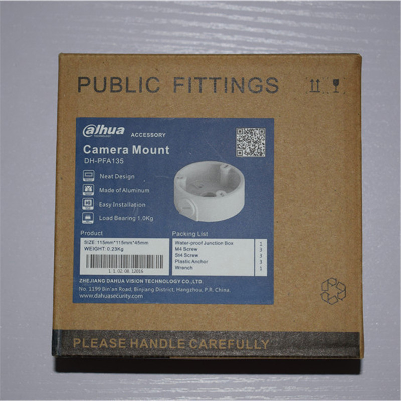 DAHUA Original IP Camera Bracket PFA135 Junction Box CCTV Accessories Aluminum