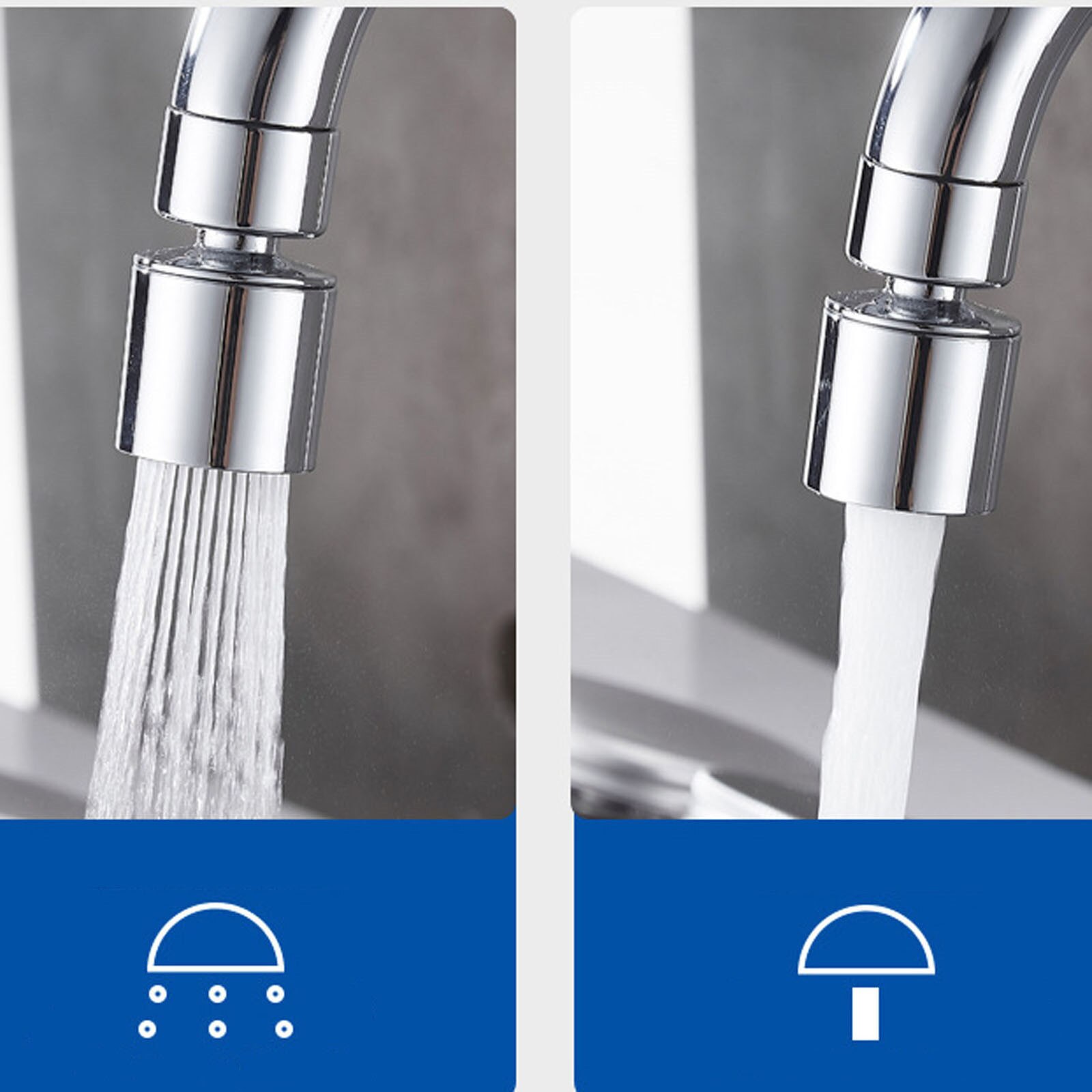Universal Splash Filter Faucet Spray Head Antis Splash Filter Faucet Children Movable Kitchen Tap Water Saving Nozzle Sprayer