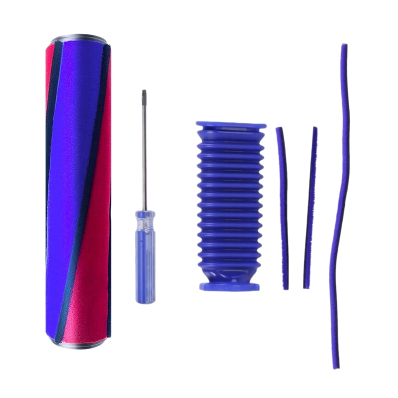 Soft Roller Brush Hose Set For Dyson V6 V7 V8 V10 V11 Vacuum Cleaner Soft Roller Head Replacement Parts: Default Title