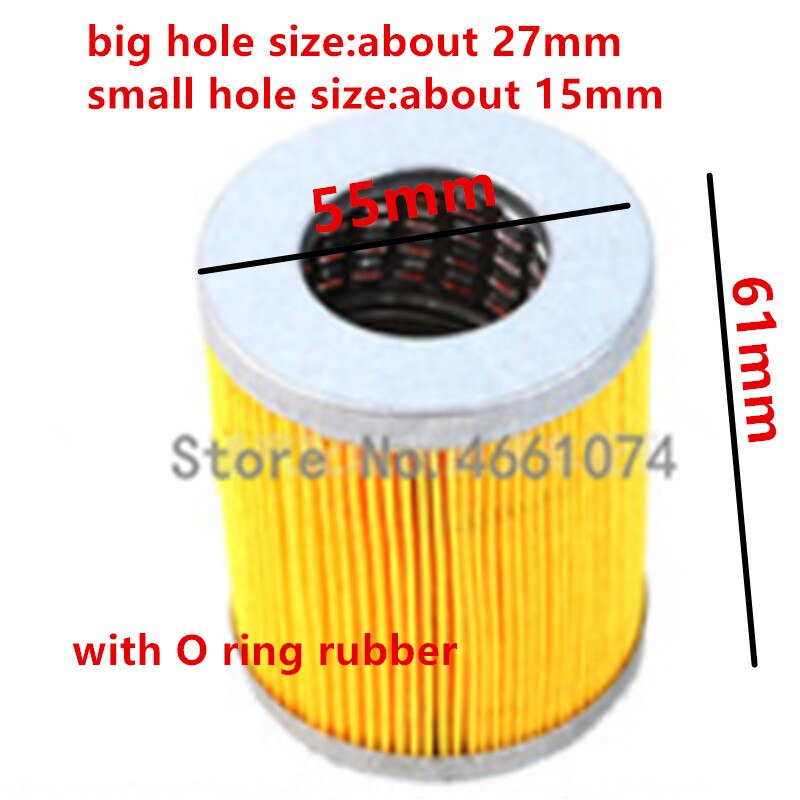 2PCS C0506 for Shenniu 254 tractor parts, the fuel filter element C0506 for engine HB295T, part number: C0506 CX0506: SMALL AND BIG HOLE