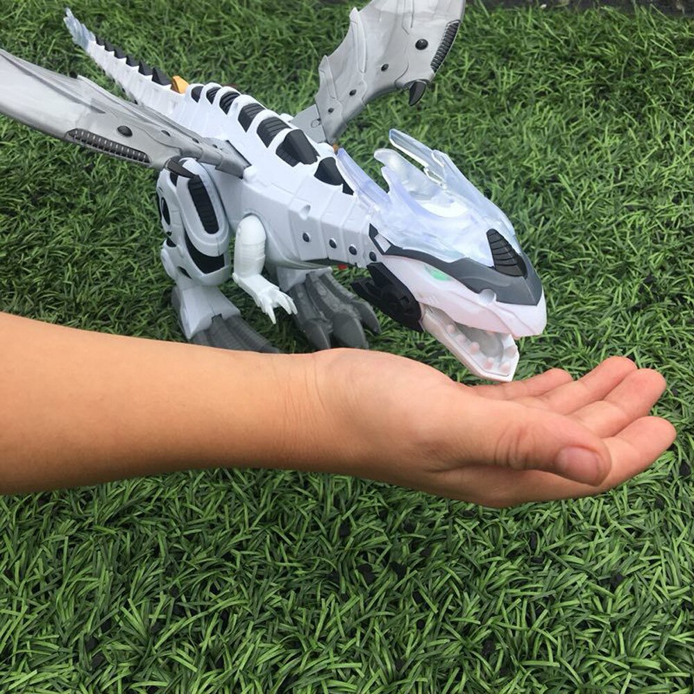 Dinosaurios De plástico para niños, figuras eléctricas De Dinosaurios De Juguete, modelo De dinosaurio, juguetes De pulverización De agua con respiración De fuego, L0718
