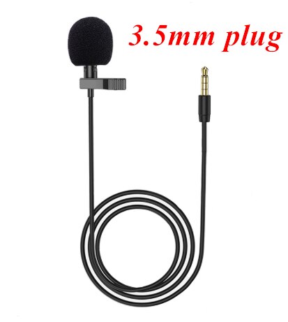 Mini Microfoon Clip-On Revers Lavalier Pc Telefoon Camera Mic Draagbare Externe Oor Asmr Microfoons Voor Iphone Laptop Computer: 3.5MM