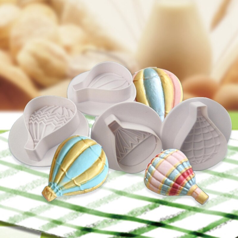 Gorący balon dmuchany foremki robić ciastek 4 sztuki zestaw foremki robić ciastek zestaw robić tłoczenia kremówka wycinaki tłokowe