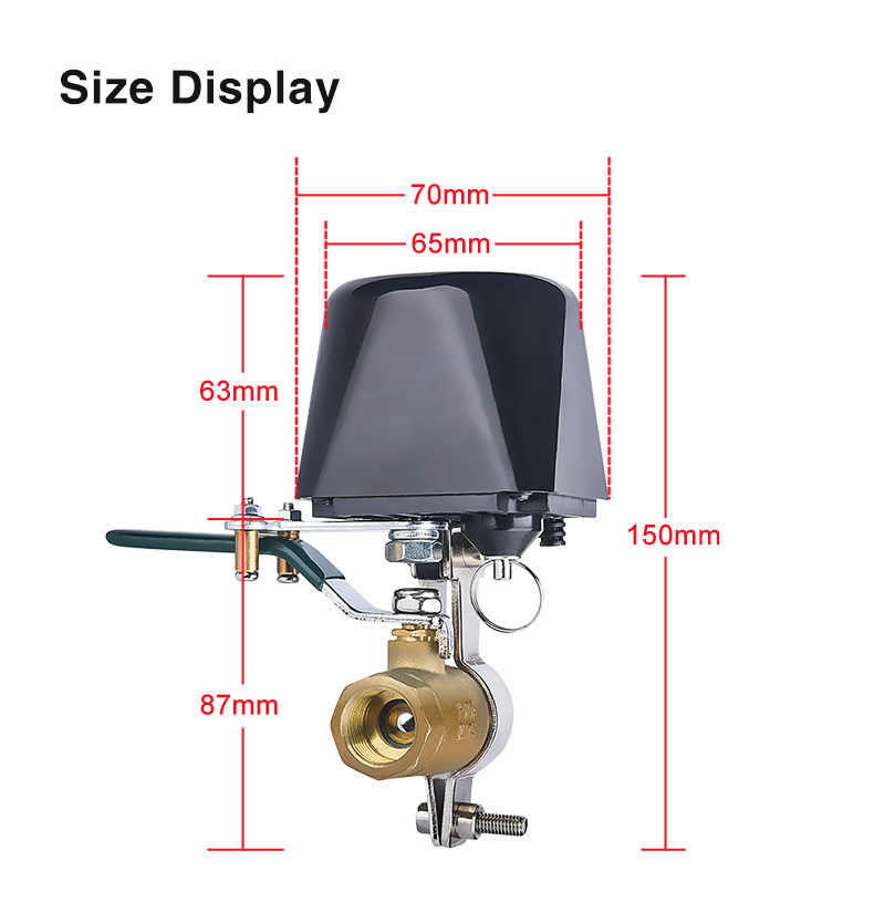 Tuya Wifi Zigbee Smart Gas/Valve Tuya Klep Smart Home Automation Control Valve Voor Gas Werken Met Alexa Google assistent