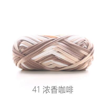 ZHUTOUSAN tissu laine épais fil pour tricoter grand Crochet tapis tapis bricolage sac de rangement sac à main tissu T Shirt fantaisie fil 32m: 41