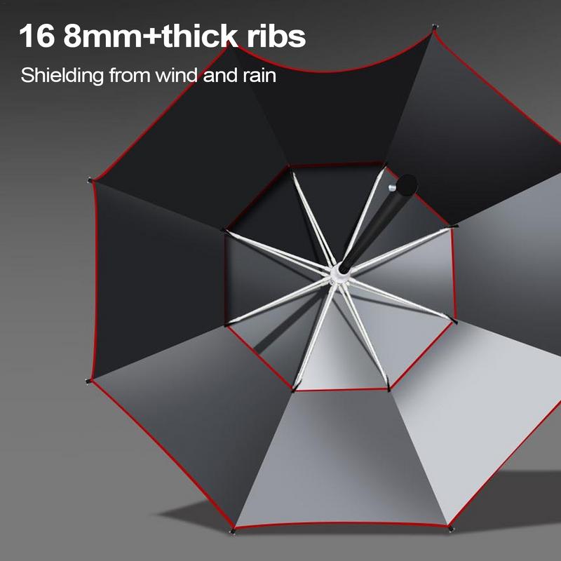 Vissen Zonnescherm Paraplu Grote Dubbele Luifel Geventileerde Paraplu Anti-regenbui Vissen Zonnescherm Paraplu Voor Terras