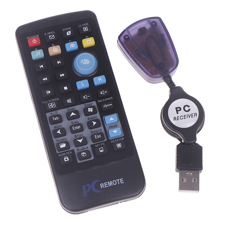 Trådlös pc-mus fjärrkontroll kontroller usb-mottagare ir-fjärrkontrollverktyg för bärbar dator datorcenter windows 7 8 10 xp: Default Title