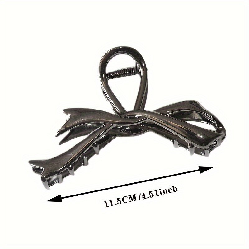 Nuevas pinzas para el cabello con lazo de cinta Vintage, pinzas para el cabello de Metal, tocado de cangrejo, horquillas, cola de caballo de tiburón para mujer, accesorios para el cabello, pasadores