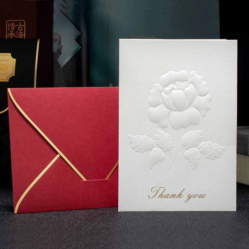 DIY handcrafted blessing card Thanksgiving card high-end birthday card greeting card Year greeting card: K2(3pcs)