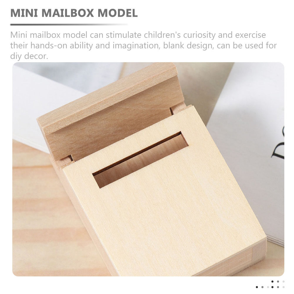 Mini Blanco Brievenbus Model Miniatuur Houten Brievenbus Huis Hout Diy Mini Brievenbus
