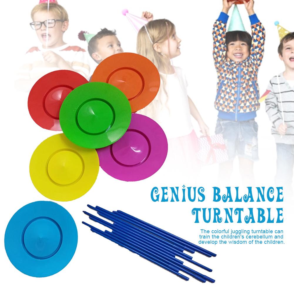 Adult Kids Spinning Juggling Plates Sticks Performance Prop Balance Skills Games Clown Circus Toy