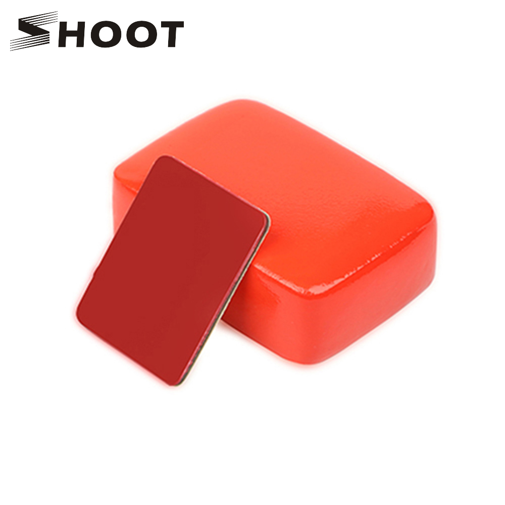 SCHIETEN Float Blok met Sticker Mount voor GoPro Hero 7 6 5 Sjcam Sj4000 Xiaomi Yi 4K Eken h9 Go Pro Hero 7 6 5 Accessoire
