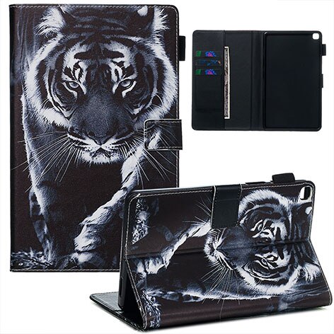 Tablet Case for Samsung Galaxy Tab A 8.0 SM-T290 SM-T295 - Leather with Animal Print & Shockproof TPU Back: YB-A16