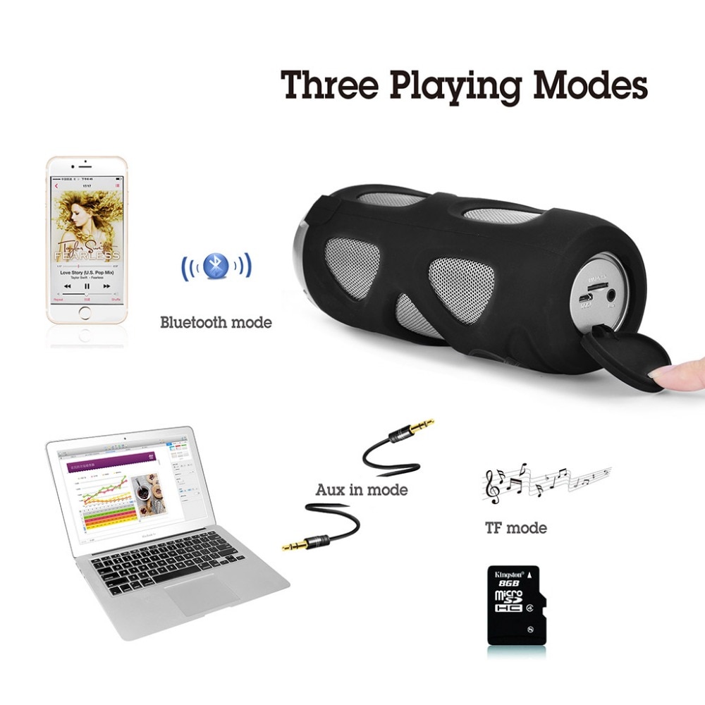 Avantree WP400 Portable Bluetooth 5.0 Bike Speaker with Bicycle Mount & SD Card Slot, 10W Powerful Enhanced Bass & Wireless NFC