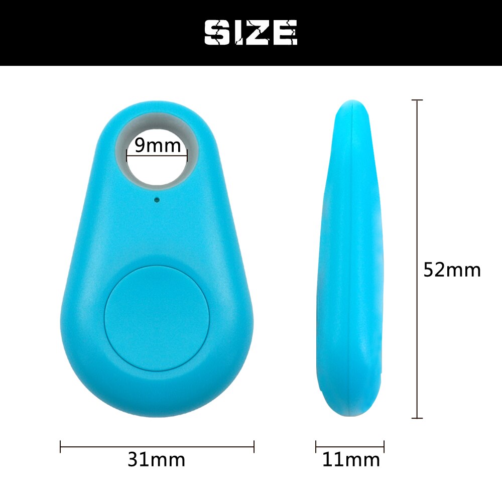 Rastreador GPS para mascotas, accesorio mini localizador bluetooth inteligente, resistente al agua, anti pérdida para perro, gato, niños, llaves del coche o casa, cartera