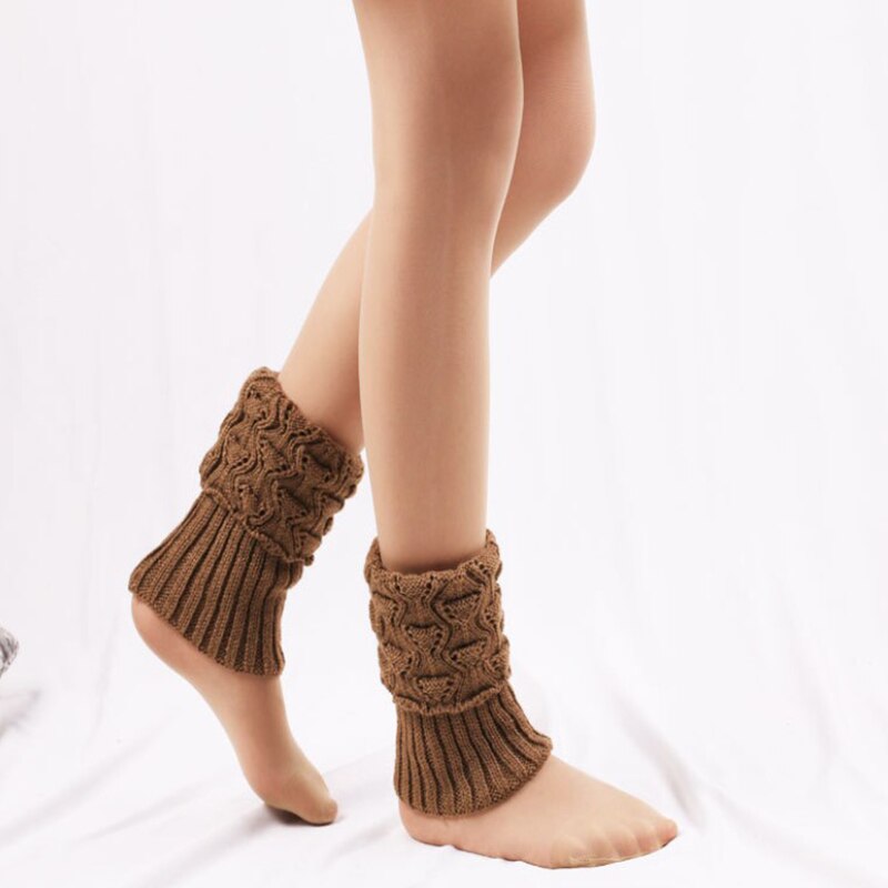 Women Crochet Boot Cuffs Knit Toppers Boot Socks Winter Leg Warmers