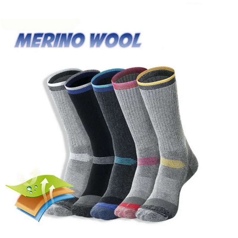 2 Pairs Merino Wol Thermische Sokken Voor Mannen Vrouwen Winter Warm Houden Ski Wandelen Sokken Sport Outdoor Thermosocks Dikker M L Xl