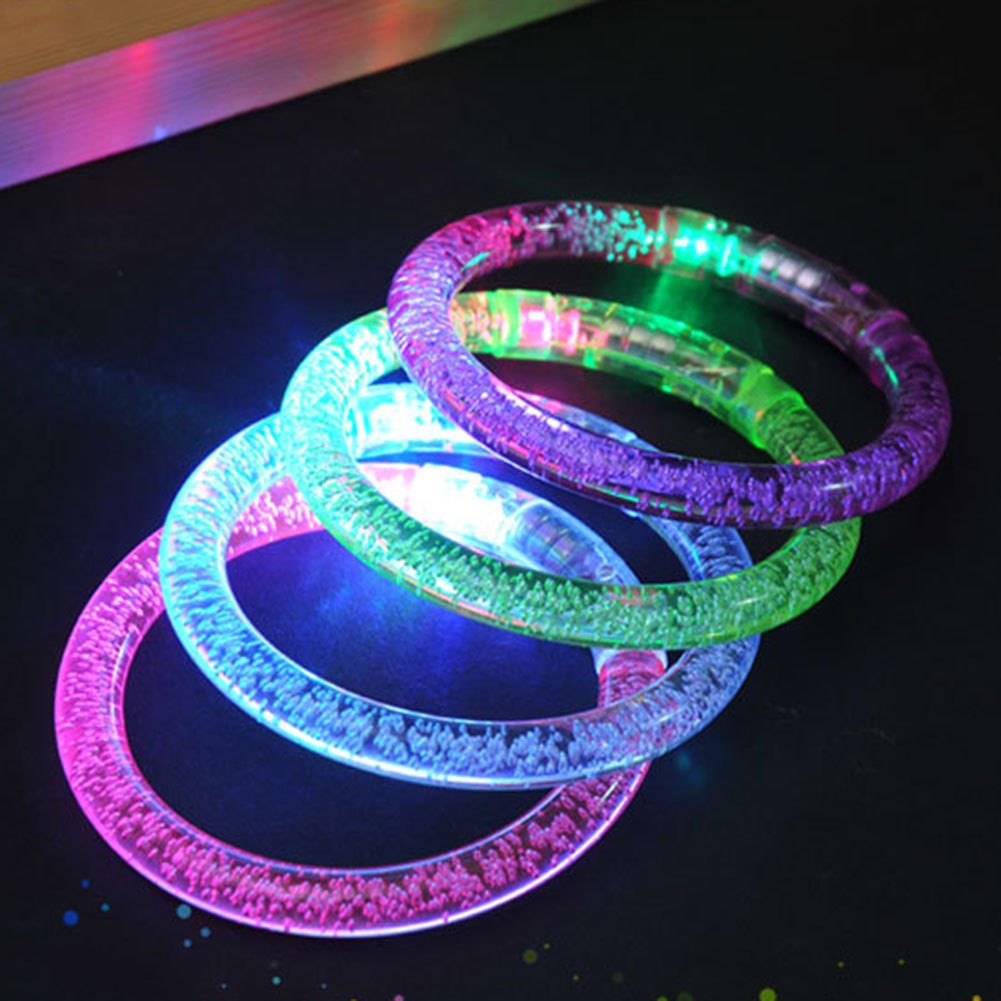 1Pc Kleur Veranderende Led Armband Light Up Lichtgevende Armband Voor Party Dj, Clubs, Kinderspeelgoed