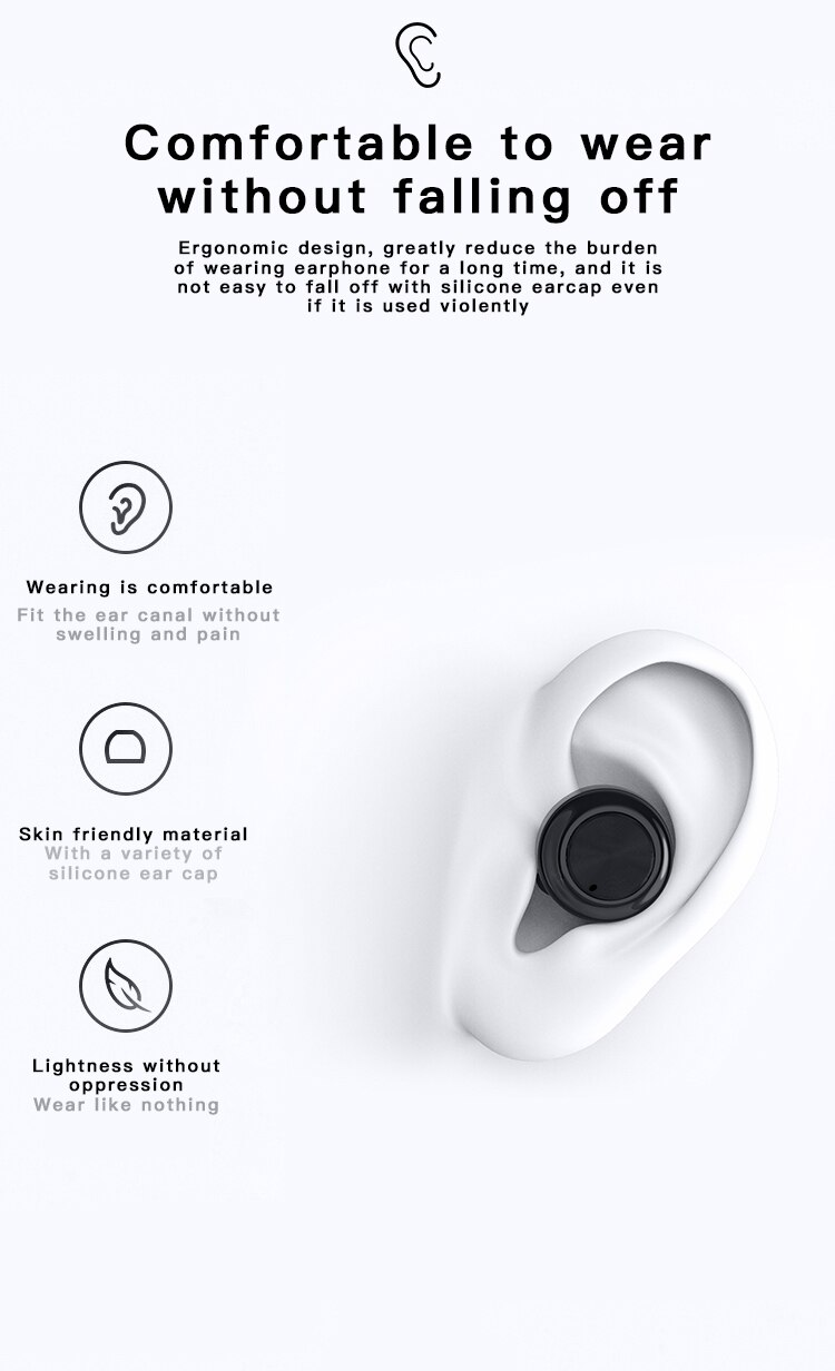 A6 TWS Bluetooth Earphone For Xiaomi Airdots Wireless Headphone Stereo Headset Mini Earbuds For Android IOS In-Ear Earphone