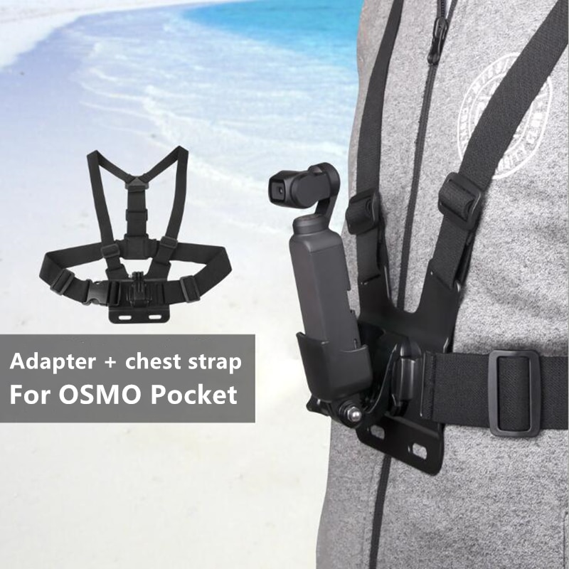 Osmo Action Adapter Verstelbare Elastische Riem Borst Band Strap Uitbreiding Mount Voor Dji Osmo Pocket Voor Gopro 7 Voor Skiën fietsen