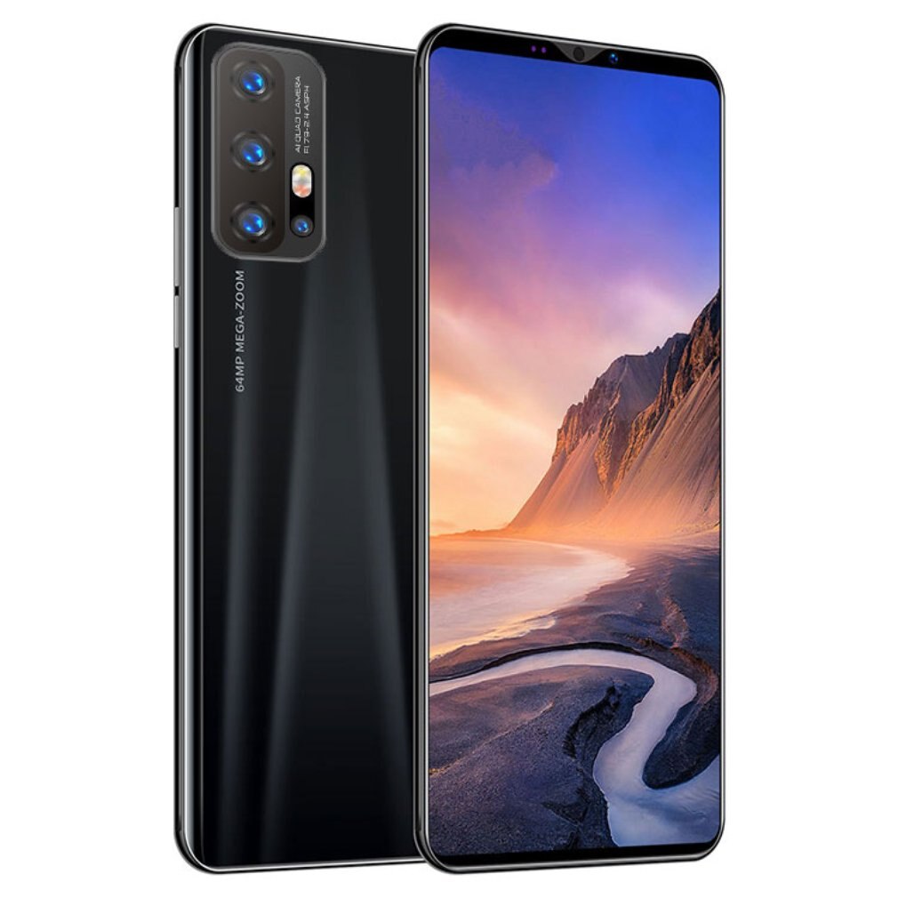 Z6 Pro Smartphone 5,8 Inch Bildschirm Smartphone 512M + 4G Android Smartphone 3D Glas Überzogene Zurück Abdeckung Blau: black US