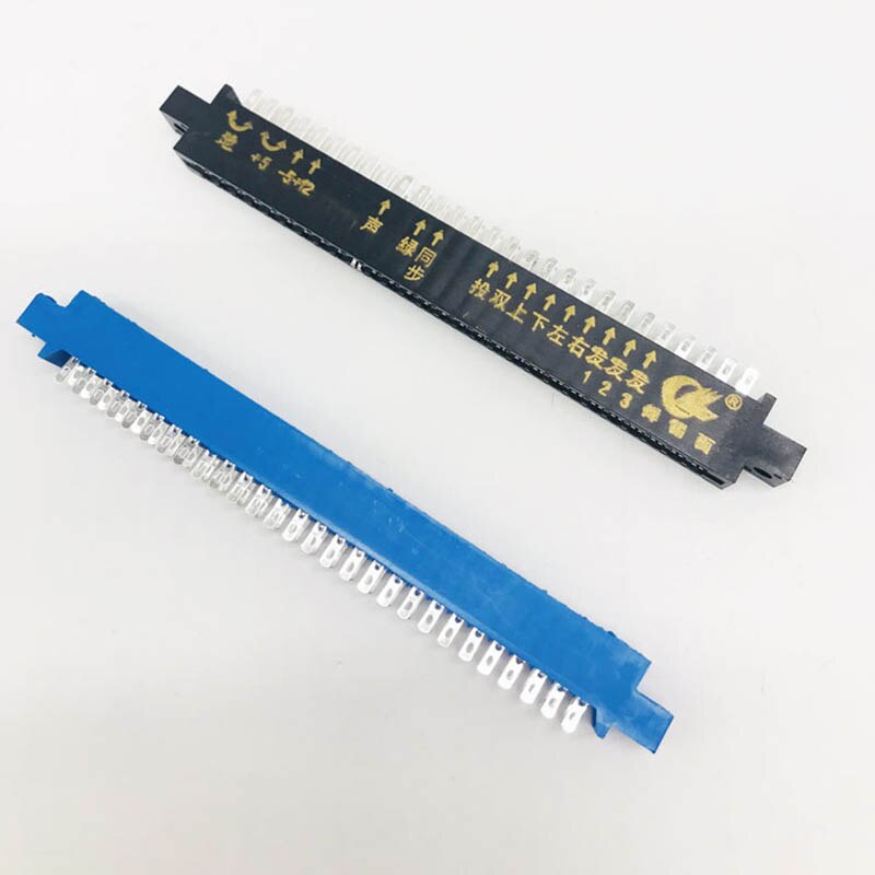 10 Stks/partij 28pin Blauw Vrouwelijke Jamma Edge Connector Voor Arcade Game Machine/Arcade Onderdelen