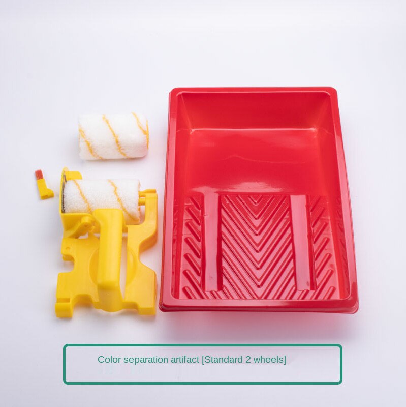 Clean Cut Paint Edger Roller Set DIY Decorative Multifunctional Wall Brush for Home Room Decor Painting Handle Tool Cleaner: C set