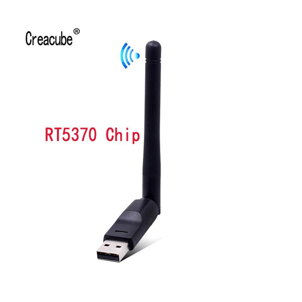 Creacube RT5370 Chip 2.4GHz 150Mbps Wireless USB WiFi Adapter 2DB Wifi Antenna WLAN Network Card USB WiFi Receiver For PC