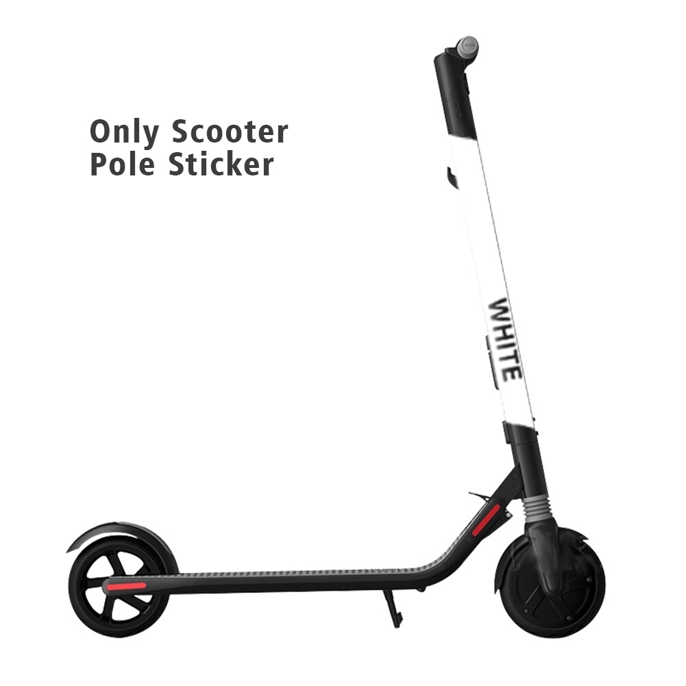 1 par de accesorios de fácil uso, decoración de de PVC, barra adhesiva, bicicleta eléctrica, patinete para Ninebot ES1 ES2 ES3 ES4
