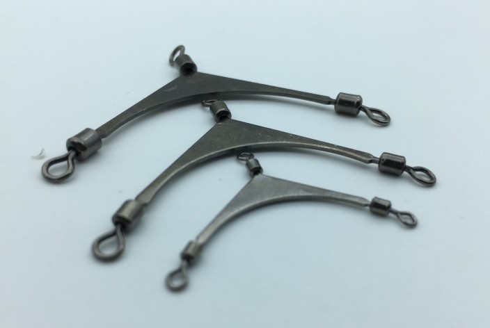 10 pcs American pole swivel connectors fork points line metal hook fishing fishing tackle fishing supplies accessories