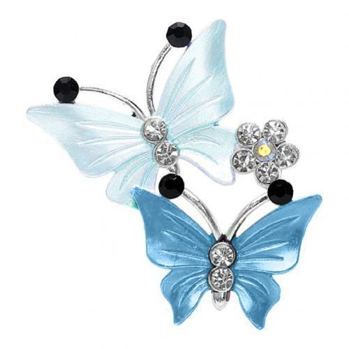 SchöNe Auto Dual Schmetterling Luft Auslauf Lufterfrischer Parfüm Clip Aroma Diffusor Dekoration Auto-Styling Auto Zubehör Duft: See Blau