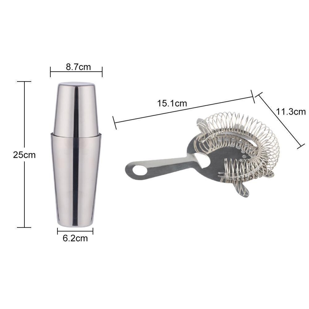 Boston Cocktail Shakers Martini Bar Cocktail Shaker Tools Mixing Bar Flair Tin Set Steel Stainless Party O6Q0