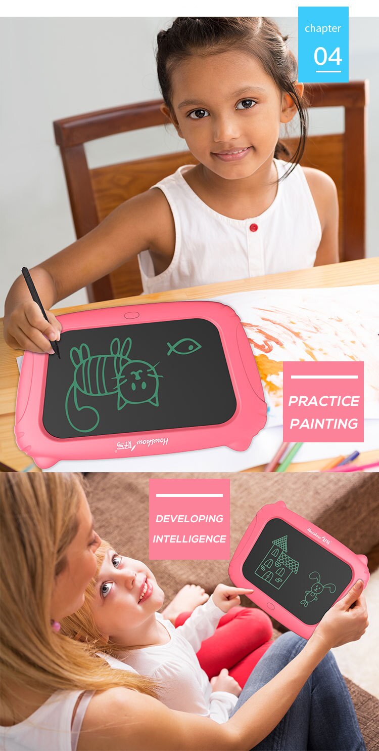 Howshow LCD 10 inch Cartoon Handwriting Board Writing Tablet Original Digital Electronic Graphics Drawing Notepad Stylus mesa