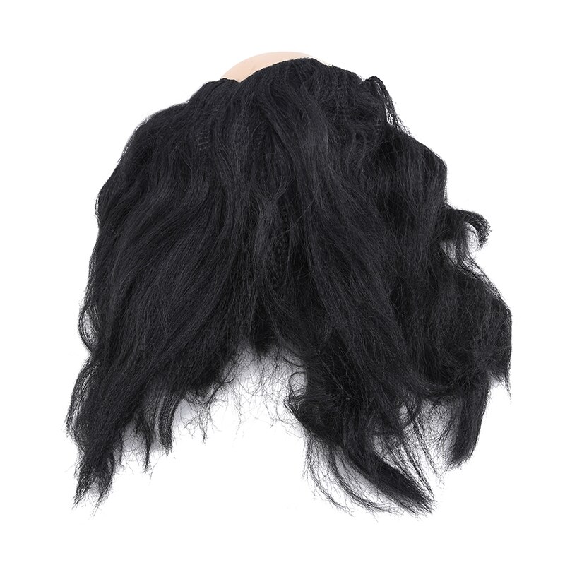 Funny Bald Wig Masquerade Show Cosplay Old Man White Black Bald Wig April Fool's Day Halloween Theme Party Props Supplies