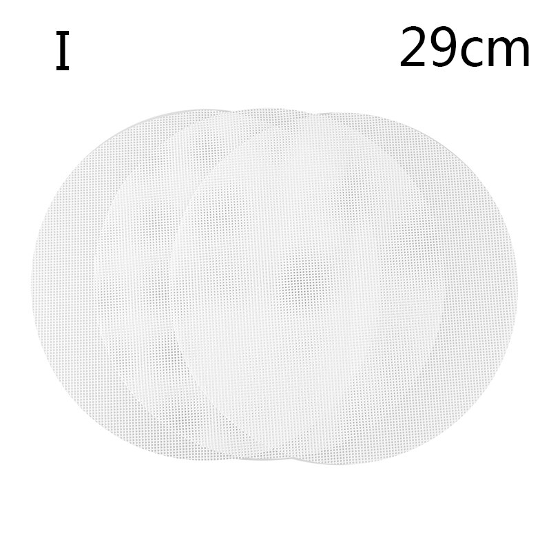 3Pc Round Non-Stick Silicone Steamer Pad White Dim Sum Paper Home Restaurant Steamers Mat Kitchen Cooking Tools: I