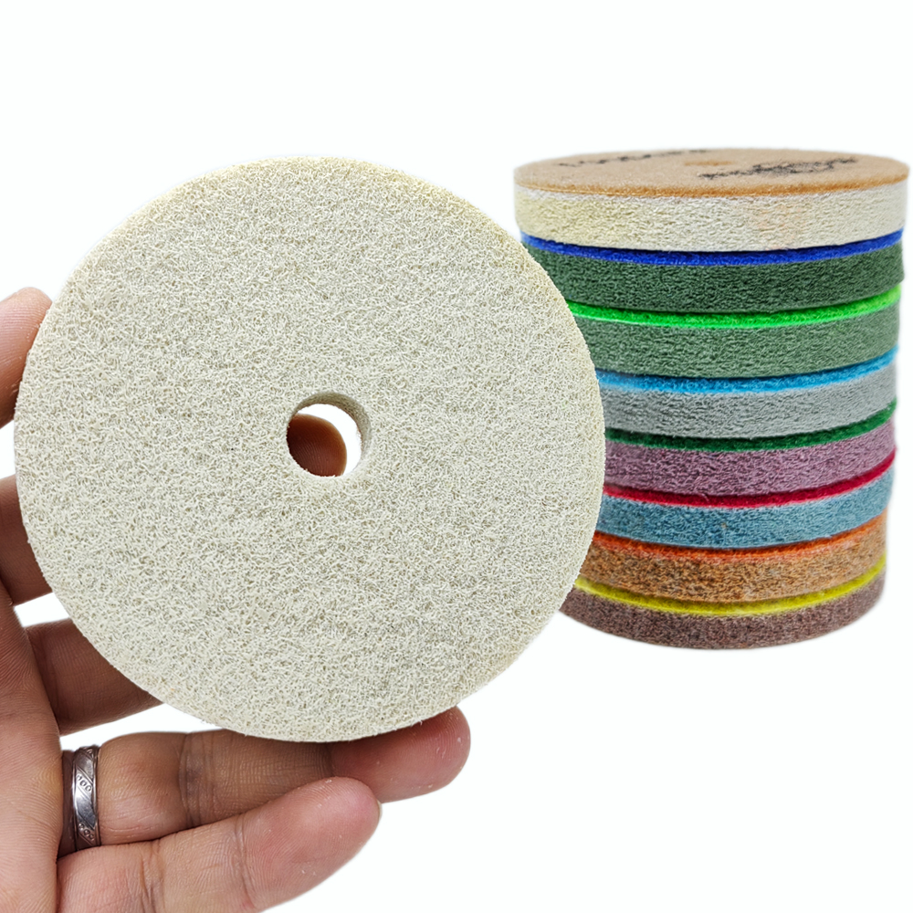 3 “ /4 " /5 “ diamantsvamp för våt användning av betongslipskiva, marmor, granit, konststen, poleringsrengöringsverktyg