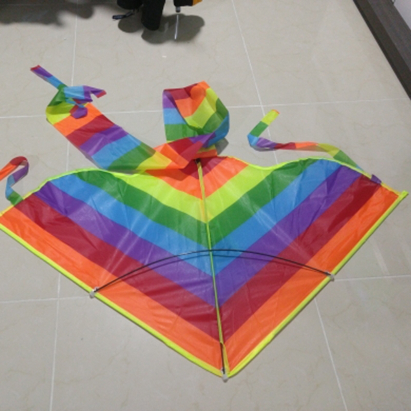 Lange Staart Rainbow Kite Outdoor Vliegers Vliegen Speelgoed Kite Voor Kinderen Kids 95AE
